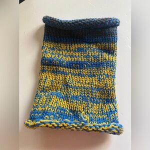 Two uses in one, handmade wool caps and scarf by my son, soft alpaca wool